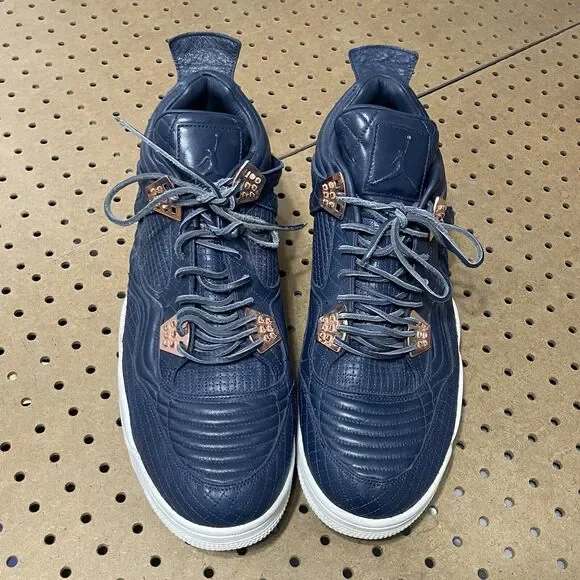 Air Jordan IV Retro Premium Obsidian Mens Size 17 Sneaker Shoes